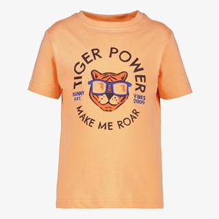 TwoDay jongens T-shirt met tijger oranje