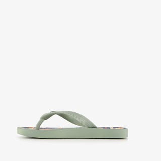 Copacabana kinder teenslippers groen met zeilboot