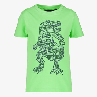 TwoDay jongens T-shirt met T-rex groen