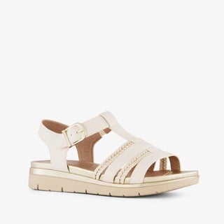 Softline dames sandalen beige goud