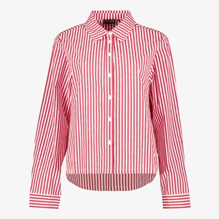 TwoDay gestreepte dames blouse rood wit