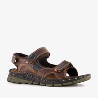 Van Beers leren heren sandalen cognac