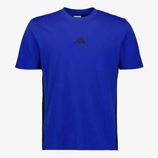 Adidas M 3S SJ heren sport T-shirt blauw