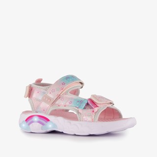 Blue Box meisjes sandalen met lichtjes roze pastel