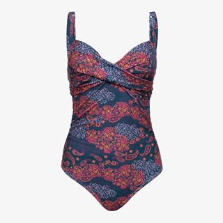Osaga voorgevormd dames badpak print blauw