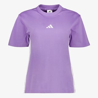Adidas 3S dames sport T-shirt paars