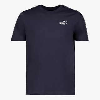Puma ESS Tape heren sport T-shirt blauw