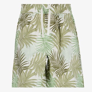 Name It jongens short met botanische print groen