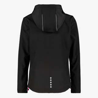 Mountain Peak kinder outdoor softshell jas zwart