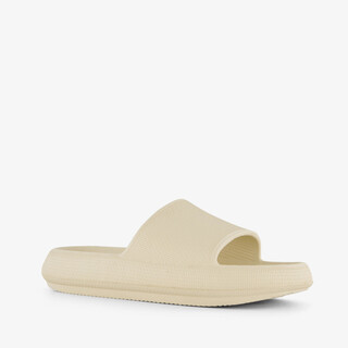 Dames badslippers beige