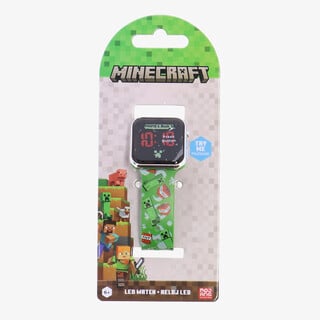 Minecraft horloge met ledverlichting