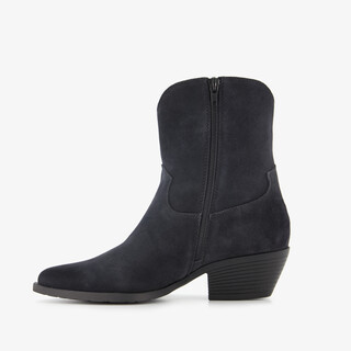 Harper suède dames western laarzen zwart