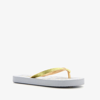 Meisjes teenslippers met madeliefjes