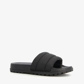 Dames badslippers zwart
