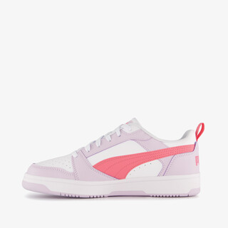 Puma Rebound V6 LO meisjes sneakers paars roze