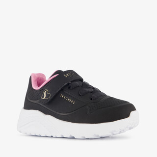 Skechers Uno Lite meisjes sneakers zwart