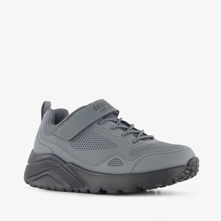 Skechers Uno Lite - Worlo jongens sneakers grijs zwart