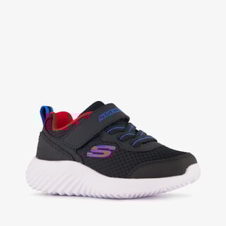 Skechers Bounder kinder sneakers zwart rood