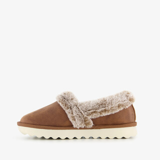 Skechers Cozy Up gevoerde dames instap pantoffels cognac