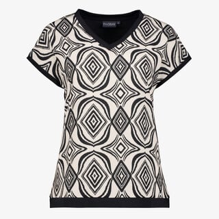 TwoDay dames top met print zwart wit