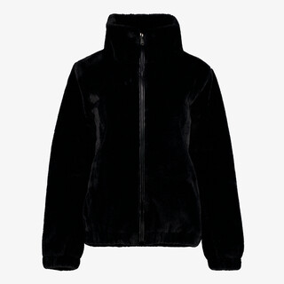 TwoDay dames bomber jas van imitatiebont zwart