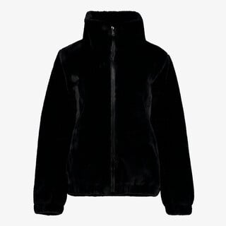 TwoDay dames bomber jas van imitatiebont zwart