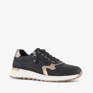 Blue Box dames sneakers zwart goud