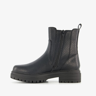 Blue Box dames boots met croco print zwart