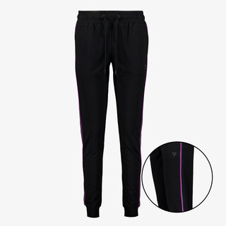Osaga dames trainingsbroek met paars roze biezen zwart