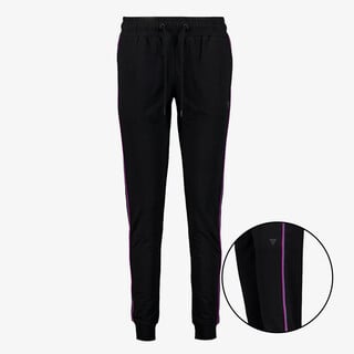 Osaga dames trainingsbroek met paars roze biezen zwart
