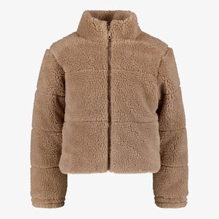 TwoDay meisjes teddy jas lichtbruin