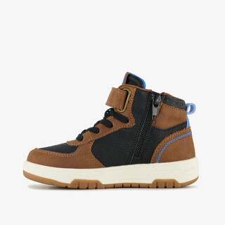 Blue Box hoge jongens sneakers bruin blauw