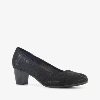 Softline dames pumps met H leest zwart