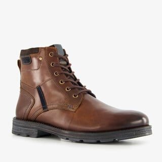 Van Beer leren heren veterboots bruin