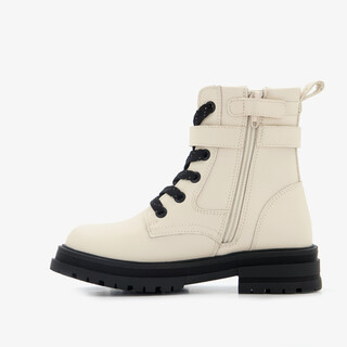 Blue Box meisjes veterboots met vakje wit