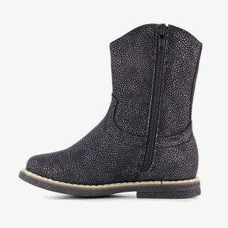 Blue Box meisjes western boots met glitters zwart