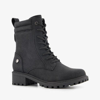 Blue Box dames veterboots zwart