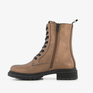 Hush Puppies dames veterboots brons