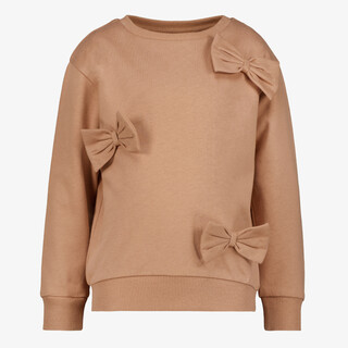 TwoDay meisjes sweaters met strikjes bruin
