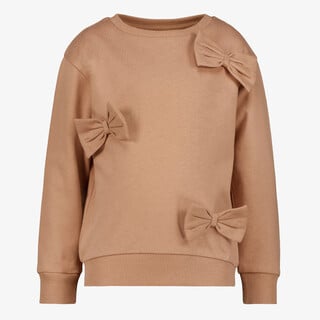 TwoDay meisjes sweaters met strikjes bruin