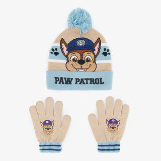 Paw Patrol Chase kinder set muts handschoenen