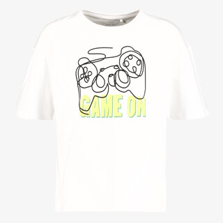 Name It jongens T-shirt Game On wit
