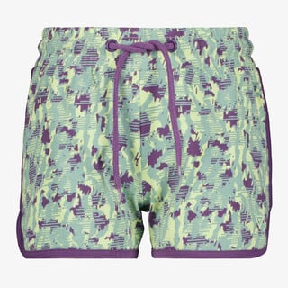 Osaga meisjes sweat short met print groen paars