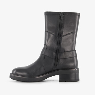 Harper leren dames biker boots zwart