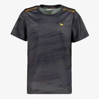 Dutchy Dry kinder voetbal T-shirt grijs zwart