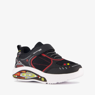 Blue Box jongens ruimtevaart sneakers met lichtjes zwart rood