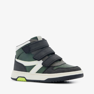 Blue Box hoge jongens sneakers grijs groen
