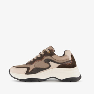 XX By Mexx dames sneakers zwart bruin