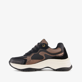 XX By Mexx dames sneakers zwart bruin