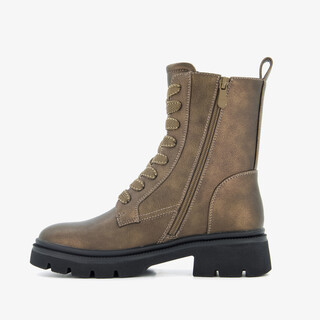 Blue Box dames veterboots brons